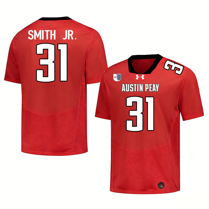 Austin Peay Governors #31 Montreze Smith Jr. College Football Jerseys,Uniforms Stitched-Red